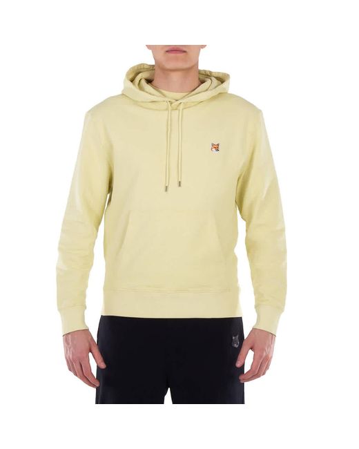 Maison Kitsuné Yellow Fox Head Patch Regular Hoodie for men