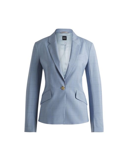 Boss Blue Slim-Fit Blazer