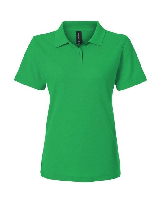AllPro Green Pique Polo