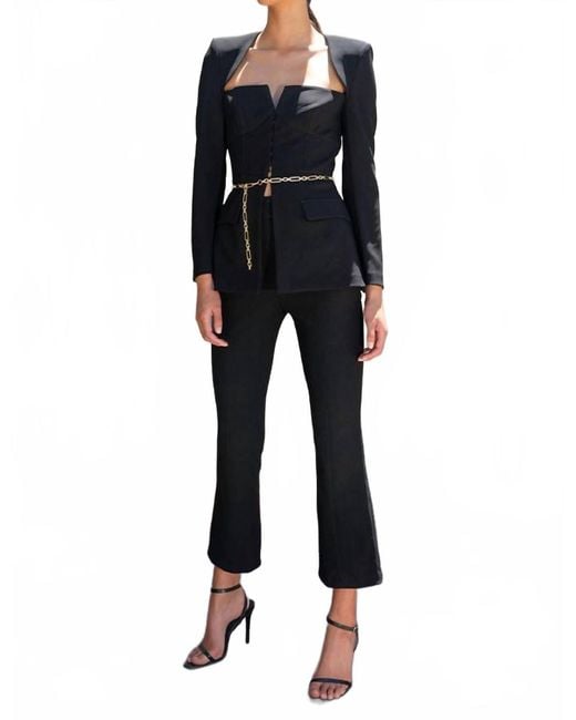 Misha Black Lorelei Flared Leg Pant