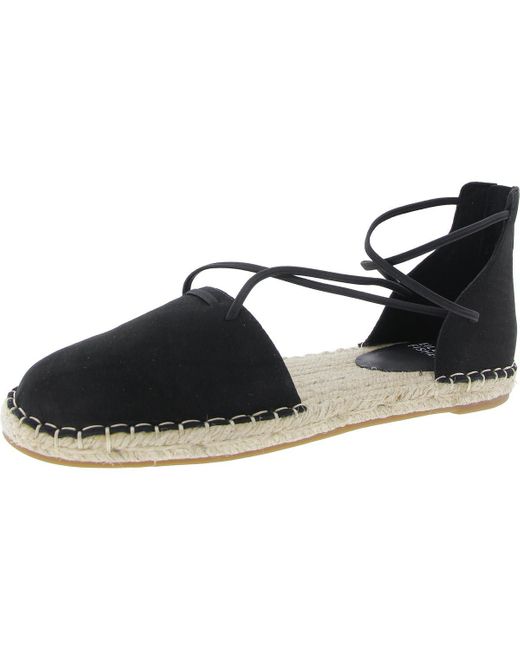 Eileen Fisher Black Lace Zipper Made Espadrilles
