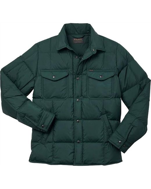 Filson Green Lightweight Down Jacket for men