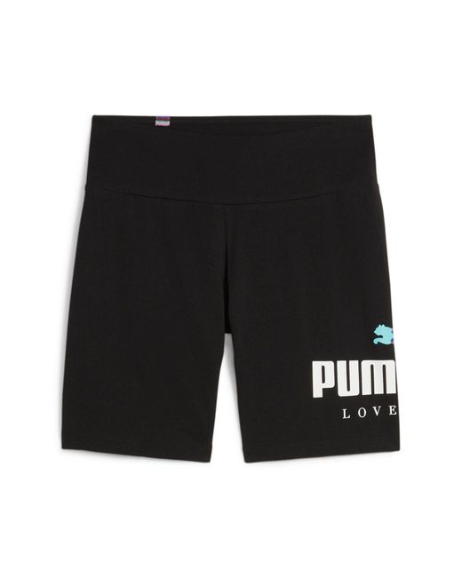 PUMA Black Ess+ Love Wins Biker Shorts