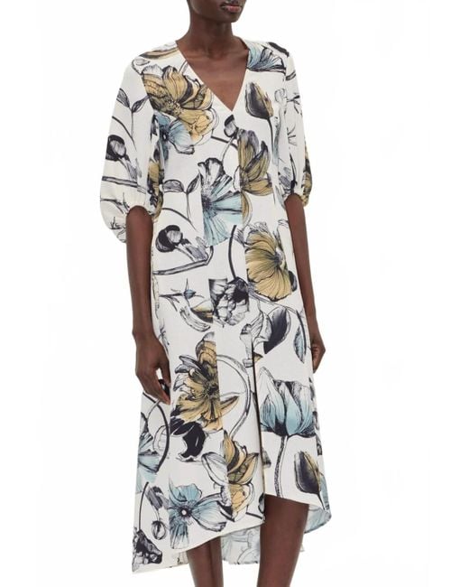 Stine Goya Multicolor Three Quarter Midi Dress