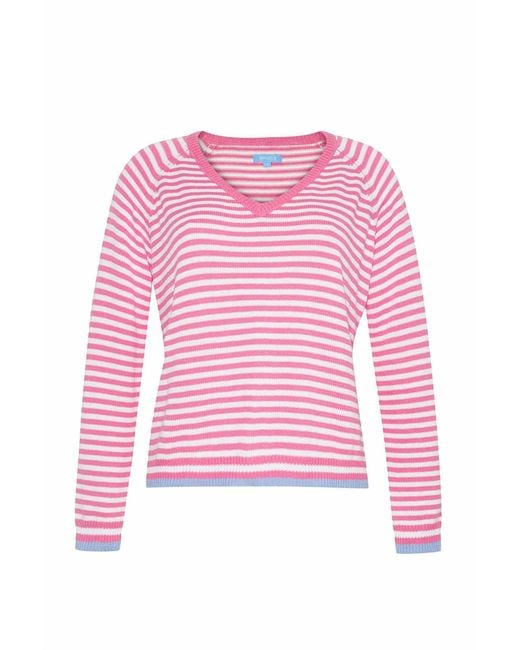 BURGESS SWEATERS Women's Pink Ivy Lightweight Sweater