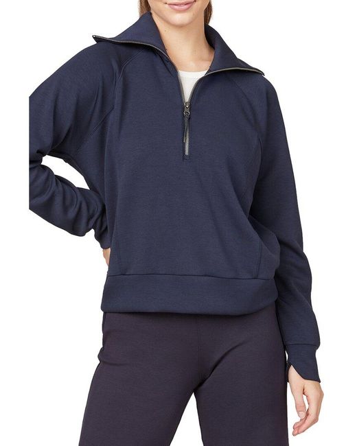 Spanx Blue Spanx Airessentials® 1/2-zip Pullover