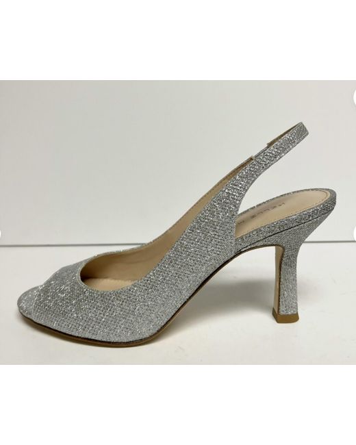 Pelle Moda Gray Metallic Sandal