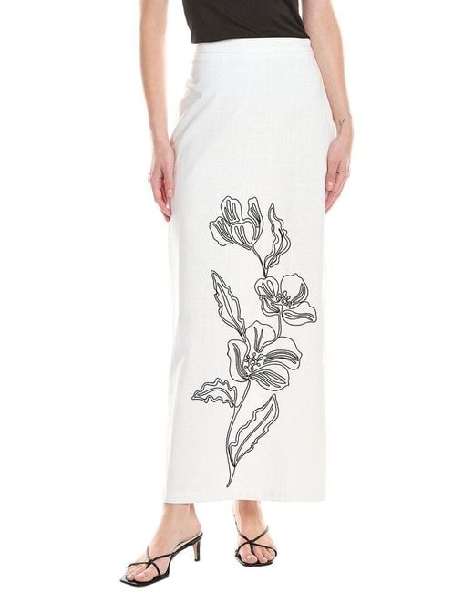 4th & Reckless White Alondra Skirt