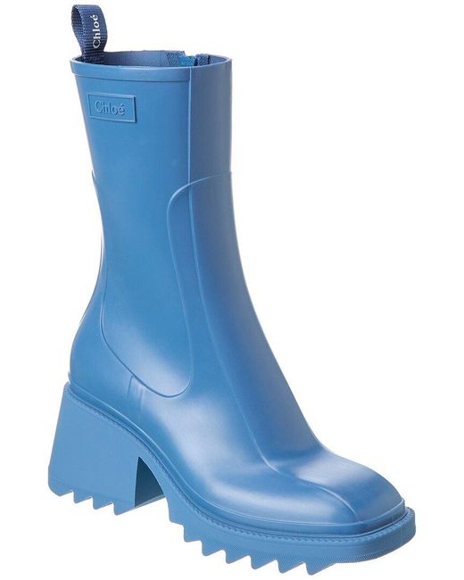 Chloé Blue Betty Rain Boot