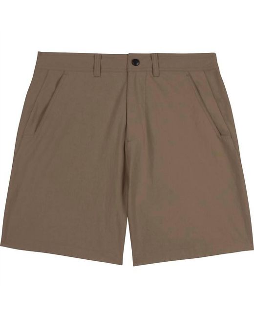 Genteal Brown Dockside Performance Short for men