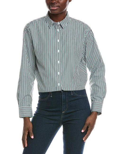 Spanx Blue Spanx Oversized Button Down Shirt