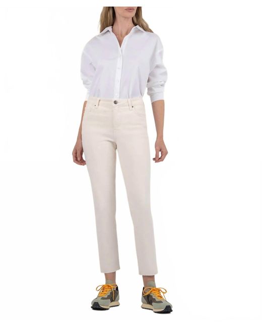 thumbnail image 2 of KUT From The Kloth Plus Size Reese High-Rise Fab Ab Ankle Straight... 2 of 13