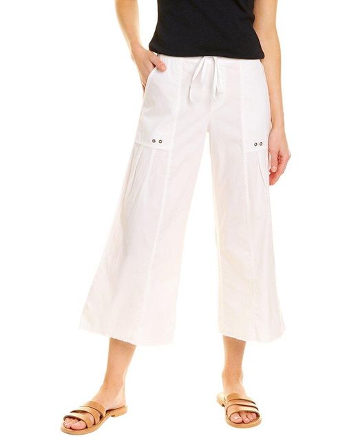 XCVI Cotton Mairead Crop Pant in White 