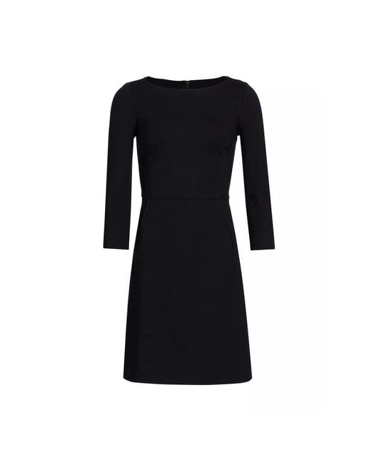 Spanx Black The Perfect A-line 3/4 Sleeve Mini Dress