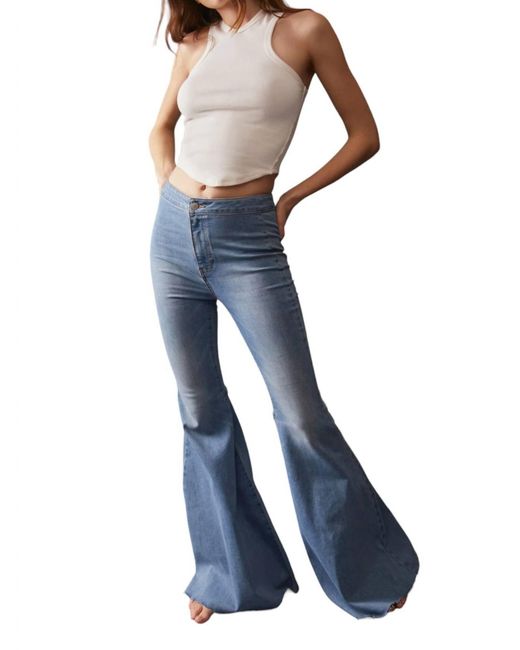 Free People Blue Just Float On Flare Jeans