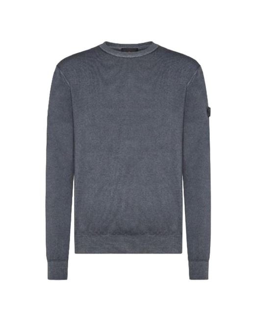 Peuterey Blue Crew-Neck Sweater for men