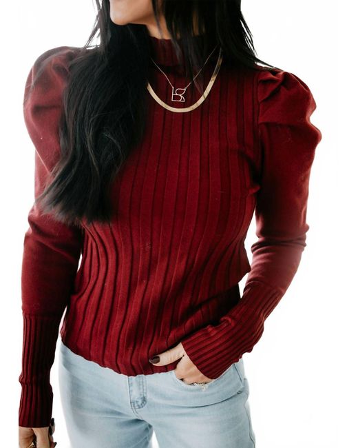 Bluivy Red Camden Top