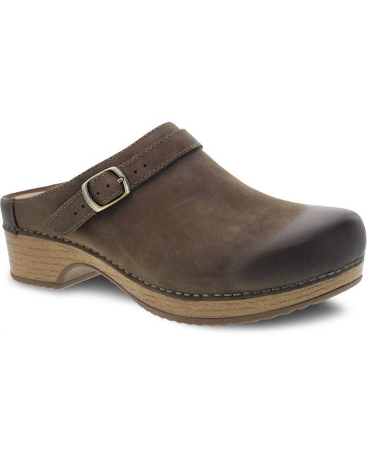 Dansko Brown Berry Slip-On Mule Clogs