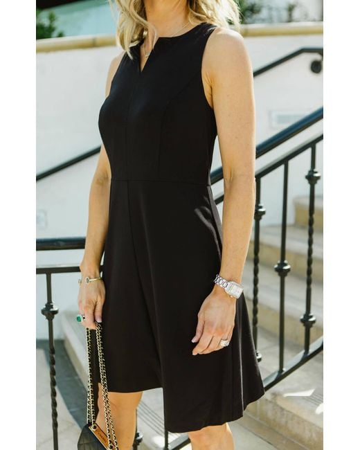Kensie Black Sloan A-Line Dress