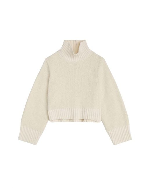 A.L.C. Natural Theo Wool Turtleneck Sweater