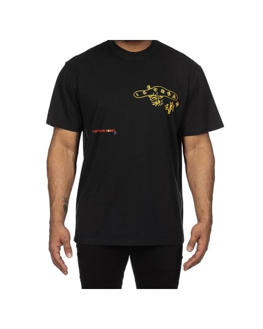 ICECREAM Black Stars Short Sleeve Oversize Fit Knit Tee for men