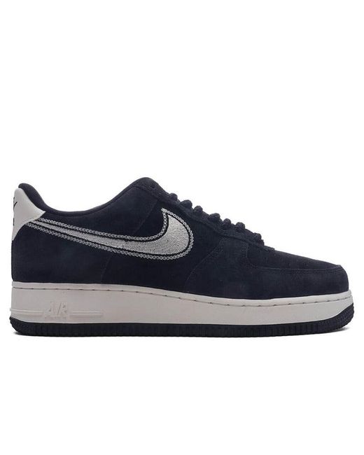 Nike Blue Air Force 1 Low '07 Lv8 Sail Embroidered Swoosh for men
