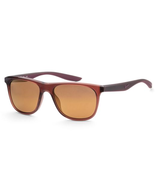 Nike Brown Flo 55mm Sunglasses Dq0866-221