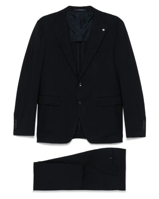 Tagliatore Black Tailored Suit for men
