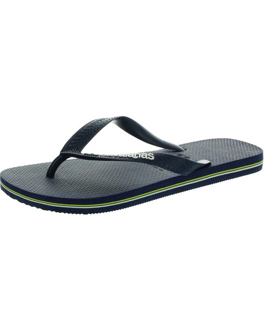Havaianas Blue Contrast Thong Flip-Flops for men