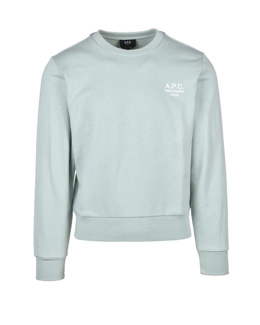 A.P.C. Blue Cropped Sweatshirt for men