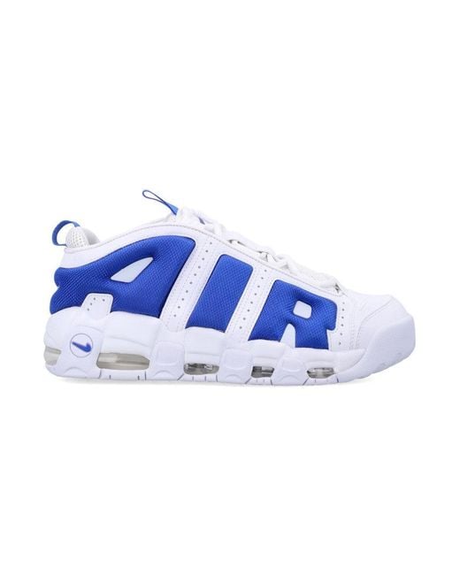 Nike Blue Air More Uptempo Low Sneakers for men