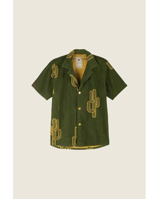 Oas Green Cuba Terry Shirt for men