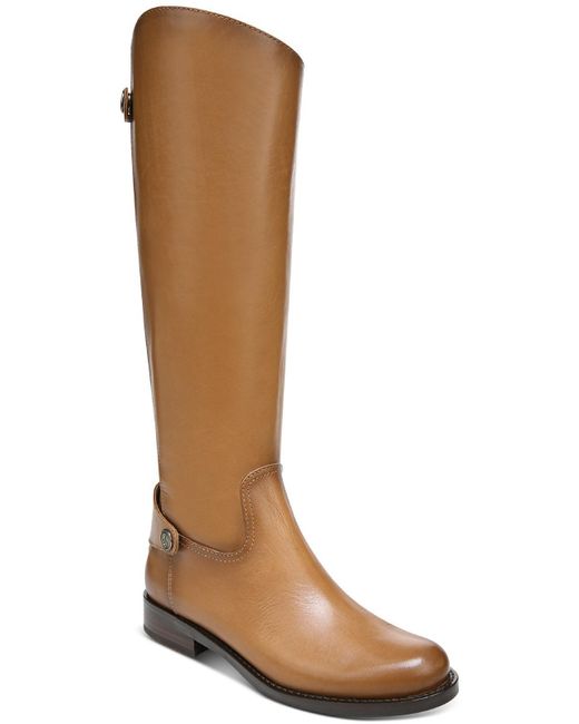 Sam Edelman Mikala 2 Leather Wide Calf Kneehigh Boots in Brown Lyst