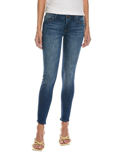 DL1961 Blue Emma Marcos Low-rise Skinny Jean