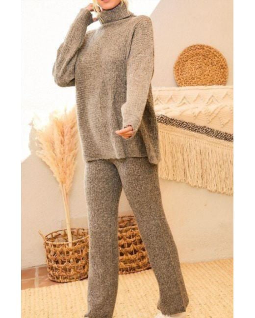 Main Strip Natural Sweater Pants