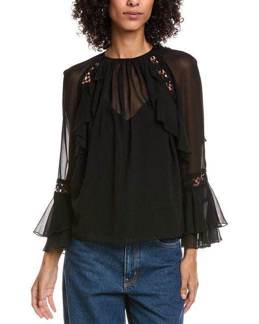 Ba&sh Black Mena Top