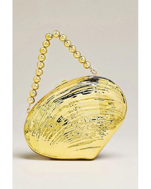 Luna Collection Metallic Convertible Shell Handbag