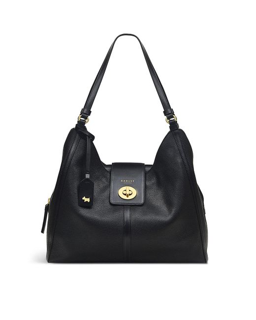 Radley Longacre Large Ziptop Shoulder in Black Lyst