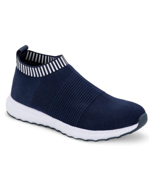 Aqua College Blue Willow Knit Fitness Athletic And Training Shoes