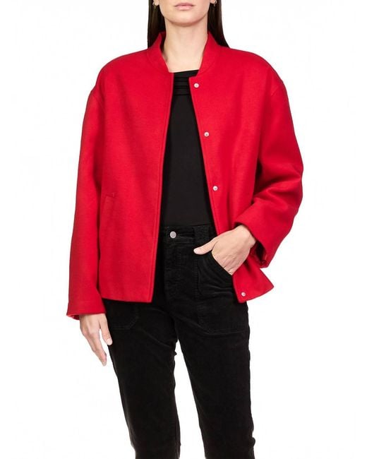 Sanctuary Red Modern Bomber Jacket