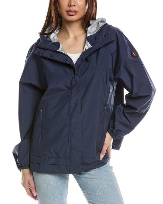 Save The Duck Blue Rain Jacket