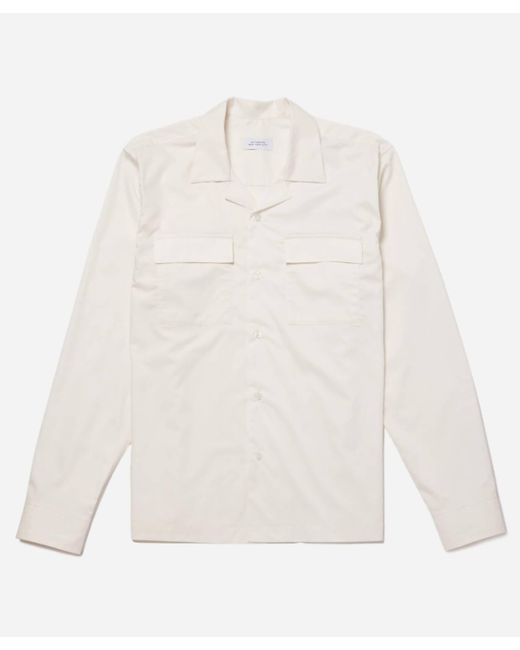 Saturdays NYC White Marco Double Pocket Shirt for men