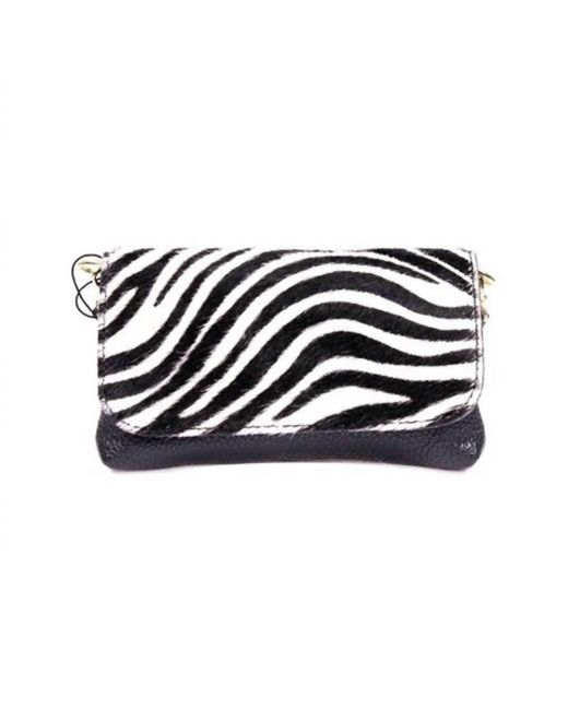 German Fuentes Black Leather Cowhide Crossbody Bag