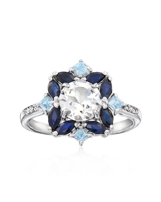 Ross-Simons Blue And Topaz And Sapphire Ring