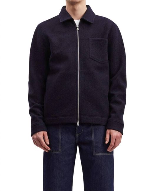 Samsøe & Samsøe Blue Hannes Full Zip Jacket for men