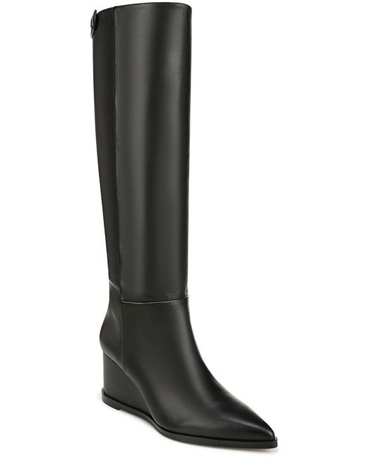Franco Sarto Black Estella Leather Knee-high Boots