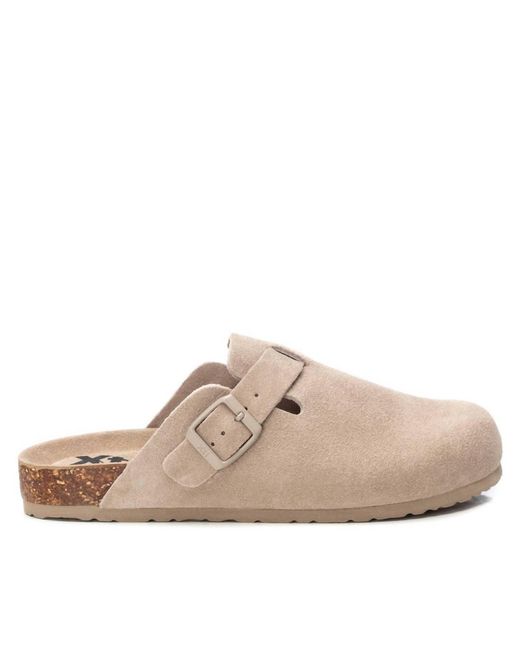Xti Natural Suede Clogs
