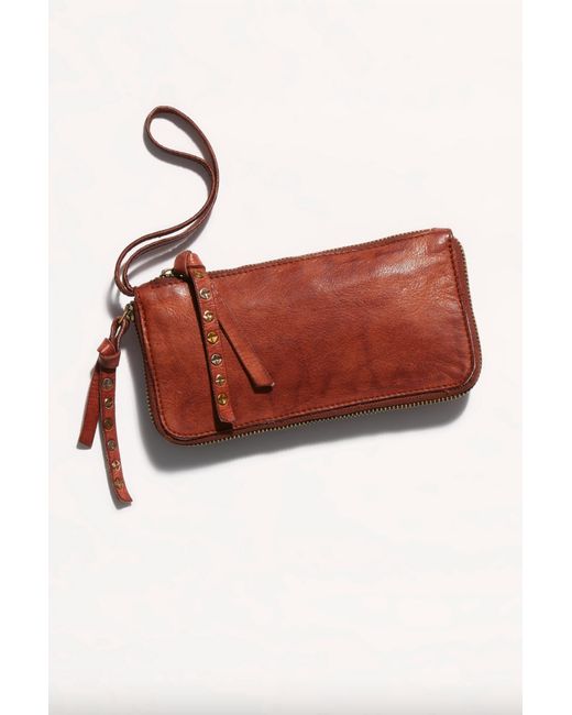 Free People Brown Distressed Wallet