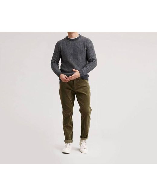 Grayers Black Zermatt Herringbone Crew Sweater for men