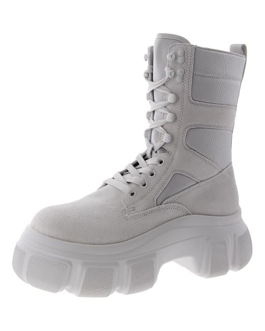Steve Madden Gray Rivka Suede Platform Winter & Snow Boots
